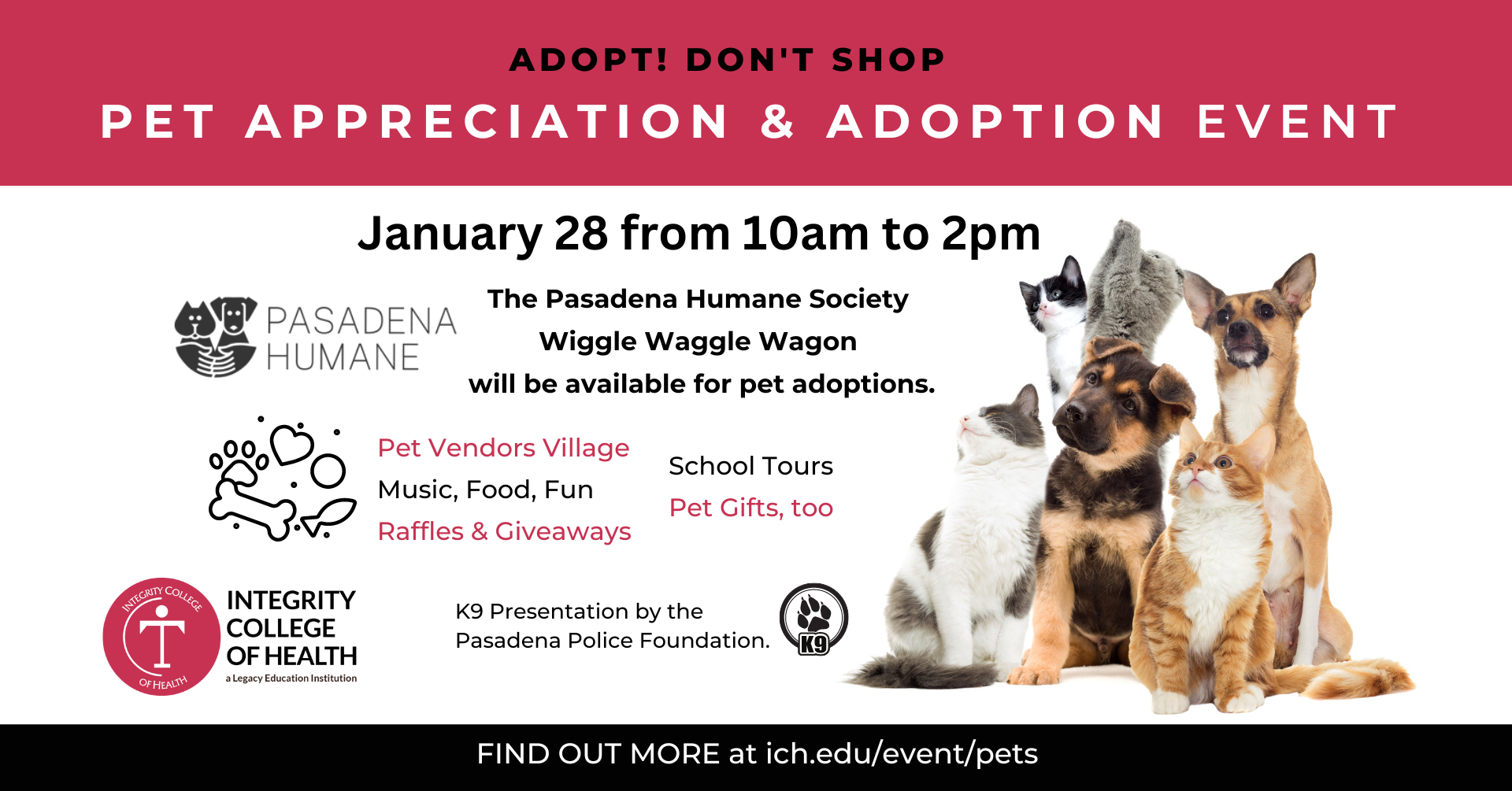 Wiggle Waggle Waggin Pet Adoption Event Jan 28 2023 Integrity 